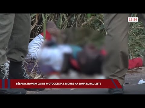 Bêbado, homem cai de motocicleta e morre na zona rural leste 26 07 2022