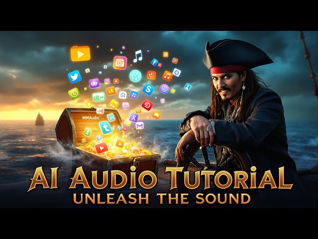 MMAudio from Sony AI Full Tutorial - Open Source AI Audio Generator for Videos, Images and Text