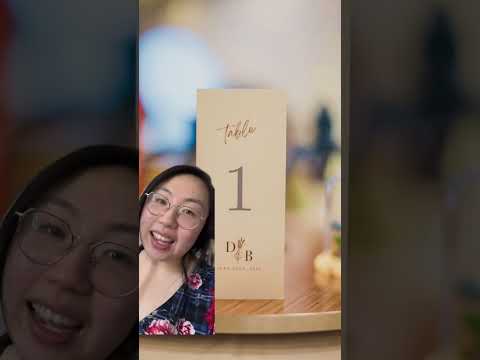 How I designed our table numbers #️⃣