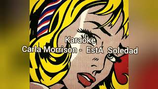 Karaoke  Carla Morrison Esta Soledad  (Karaoke 2020)