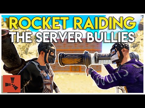 ROCKET RAIDING the SERVER BULLIES HUGE Armored Base! (part 2/2) - Rust