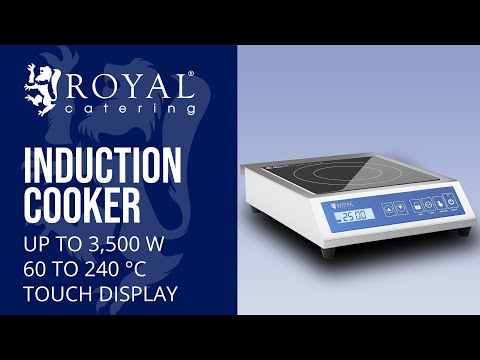 vídeo - Fogão de indução portátil - 3500 W - LCD