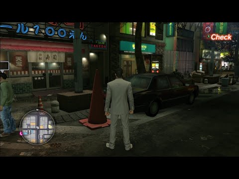 majima hiding in a cone