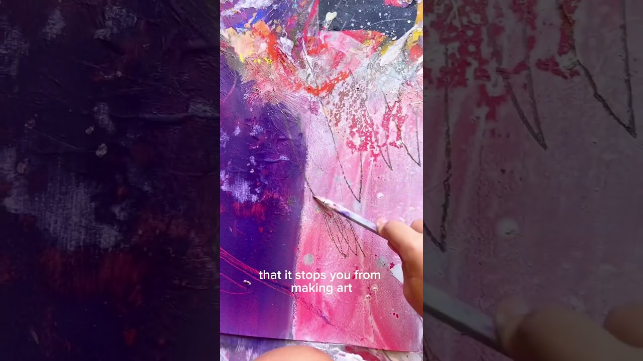 Mark making in abstract painting practice