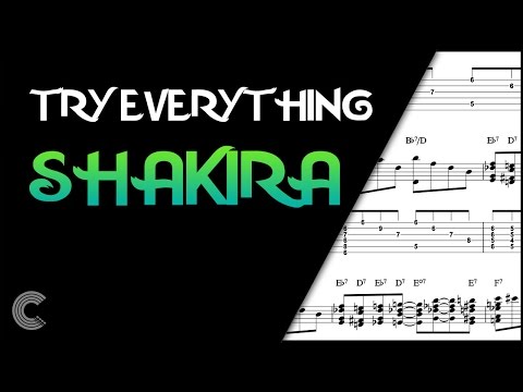 Bassoon - "Try Everything" - Shakira Sheet Music, Chords, and Vocals