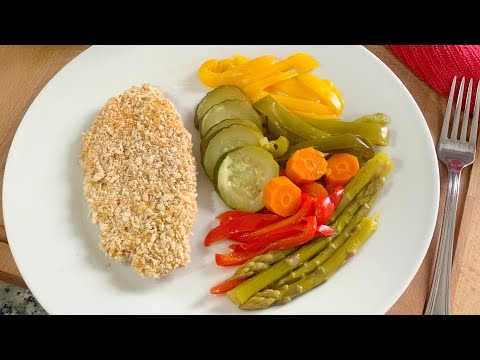 Pechuga de pollo al horno con verduras