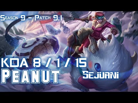 Peanut SEJUANI vs ELISE Jungle - Patch 9.1 KR Ranked