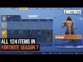 All 124 Items In Fortnite's Season 7 Battle Pass