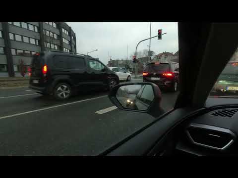 Driving in Northern Germany - Passing through Hildesheim