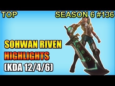 Jin Air SoHwan - Riven vs Kennen - Mid - Patch 6.5 - KR SoloQueue Replay Highlights (March 16 2016)