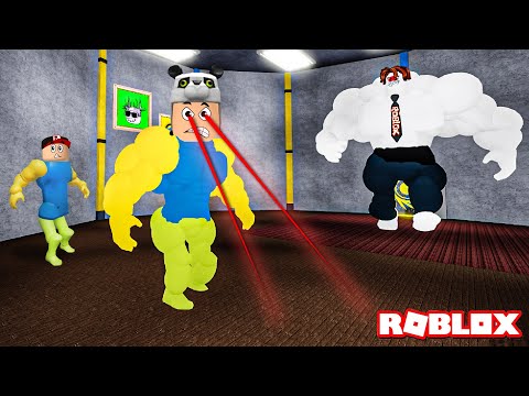 Gözümden Lazer Çıkıyor!! Noob Adamlar Artık Çok Güçlü - Panda ile Roblox Mega Noob Simulator