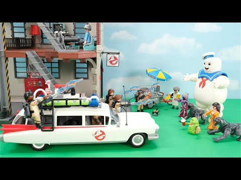 Playmobil Ghostbusters Collection, Firehouse, Ecto-1, Stay Puft Man, Slimer, Terror Dogs and more!