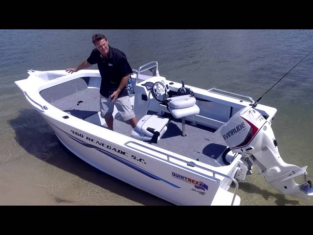 Quintrex 460 Renegade  - Boat Reviews on the Broadwater