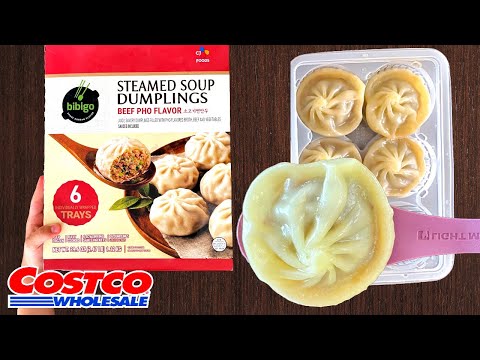 Bibigo Steamed Soup Dumplings Beef Pho Flavor - Costco...