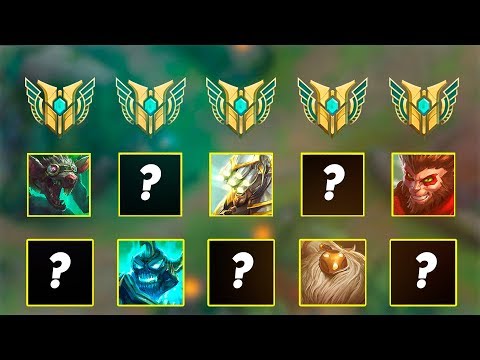 Top 10 " One Main " (MONO CHAMPS) BR  do League of Legends!