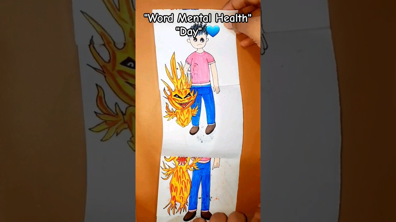 Help People With Mental Illness 💙 #mentalhealth #viral #art #youtubeshorts #viralshort #shorts