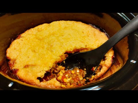 Chili Cornbread Casserole Crockpot Recipe