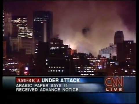 CNN 9/11 LIVE TV Coverage (9/12/01) 5:15 A.M - 5:30 A.M