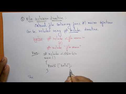 c preprocessor directives | macro substitution file inclusion and compiler control directives |