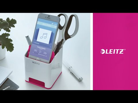 Vídeo do produto Porta Canetas Suporte de Celular Leitz WOW Pink