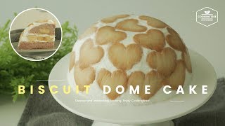 하트 비스킷 돔 케이크 만들기, 노오븐 바나나 케이크 : Heart biscuit dome cake Recipe,No Bake Banana Cake-Cooking tree 쿠킹트리