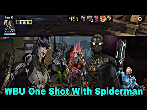 Spiderman WBU One Shot Guide And Spiderman New Meta For WBU One Shot - Marvel Future Fight