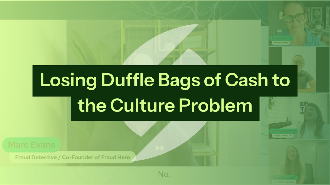 Losing Duffle Bags of Cash to the Culture Problem
