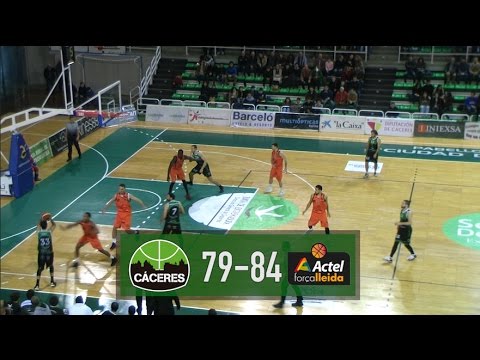 Resumen: Cáceres Patrimonio de la Humanidad - Actel Força Lleida [LEB Oro 16/17]