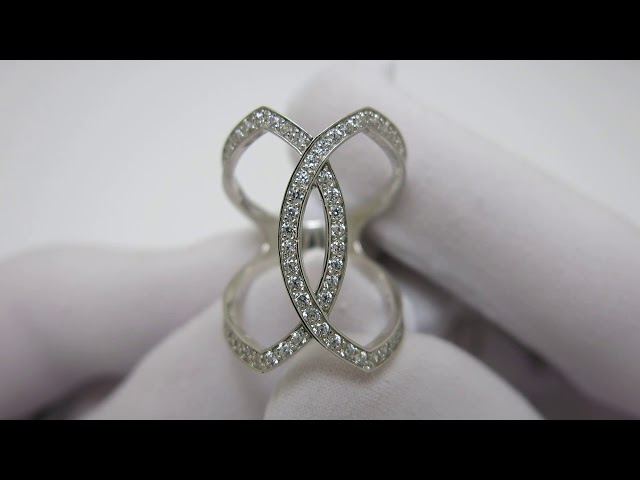 Срібна каблучка "Chanel" кжх67 Відео огляд