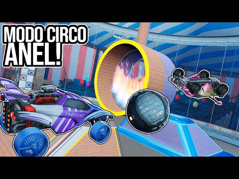 NOVO MODO ANÉL DO CIRCO NO RL! ESQUECEMOS O NOSSO TIME XD - Rocket League