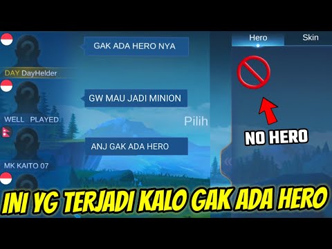 INI YANG TERJADI KALO MAIN GAK PUNYA HERO! PRANK MENYIKSA MENTAL PUBLIK ML