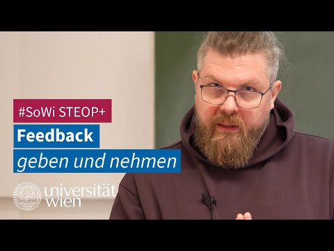 Feedback geben und nehmen - eine Grundkompetenz im Studium