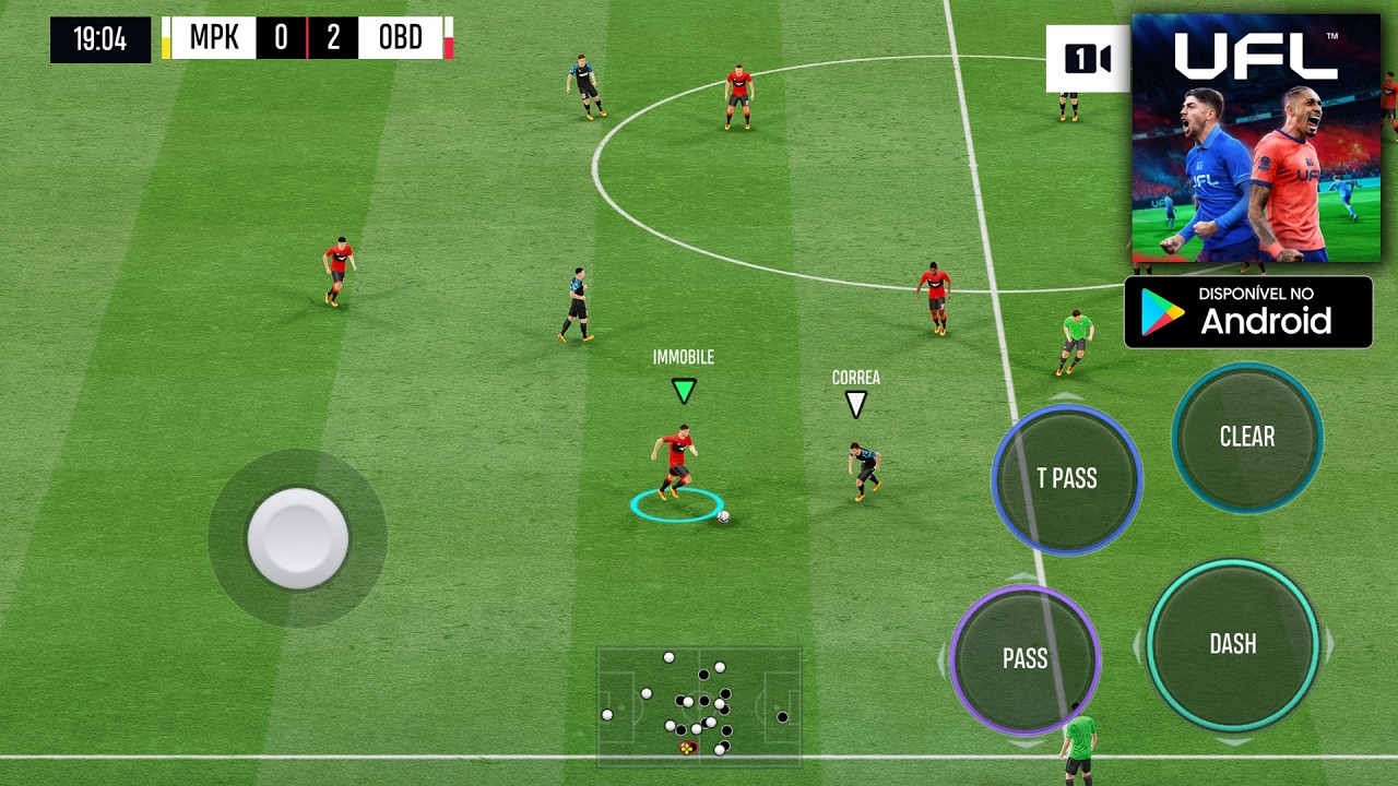SAIU o UFL MOBILE - PRIMEIRA GAMEPLAY