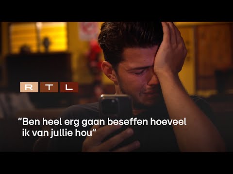 Vincent Visser hevig geëmotioneerd tijdens eerste facetime met thuis na exit | Expeditie Robinson