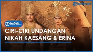 Berita Solo Hari Ini: Undangan Pernikahan Kaesang & Erina Disebar Pekan Ini, Hanya Berbentuk Fisik