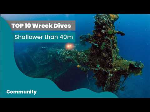TOP 10 BEST Wreck Dives shallower than 40 metres