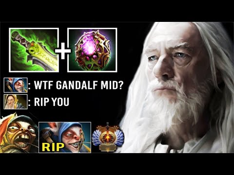 NEW CRAZY 1 Shot Gandalf Counter Meepo Mid Ez! Most Imba -80% Magic Res Melt All in 1 Sec WTF Dota 2