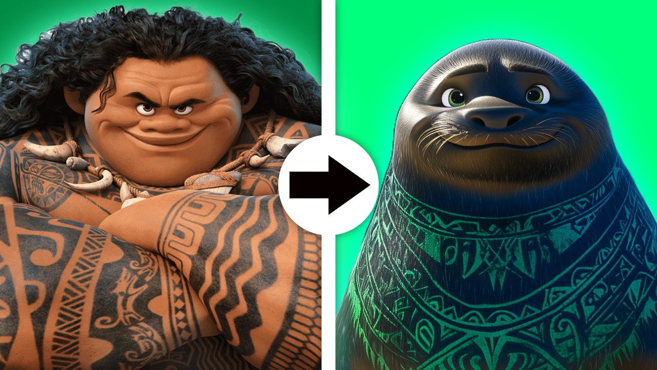 Moana Characters As Animals