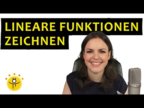 LINEARE FUNKTIONEN zeichnen – Gleichung mit Bruch, Geraden ohne Wertetabelle einzeichnen