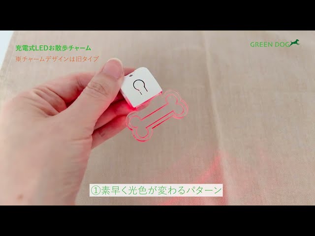 充電式LEDお散歩チャーム【数量限定】