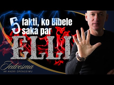 IEDVESMA. #1785 5 Fakti, ko Bībele saka par elli!