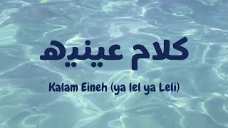 Download lagu Kalam Eineh(ya lel ya leli) (كلام عينيه) - Sheine (latin | lirik & terjemahan ) mp3
