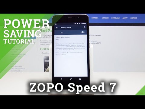 How to Turn On Battery Saver on ZOPO Speed 7 - Power Saving Mode