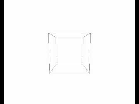 Rotating Cube - Rendered with own 3D-Engine