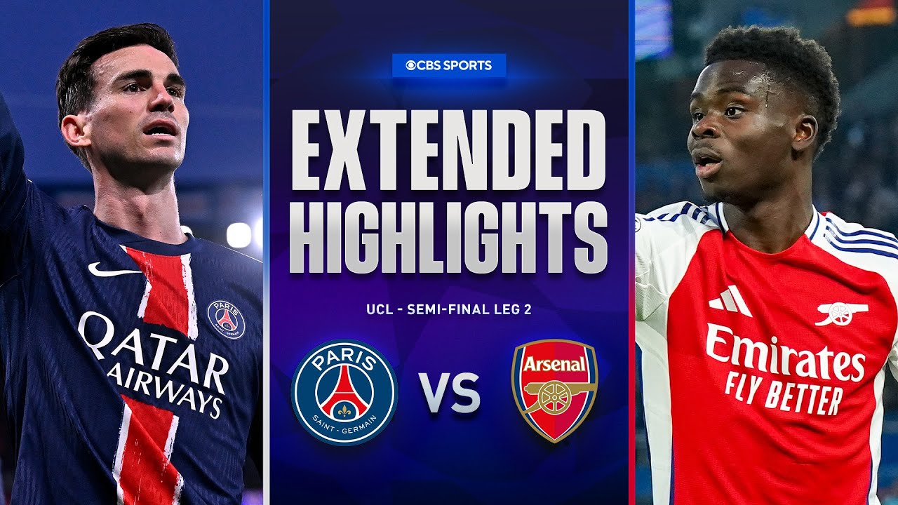 PSG vs. Arsenal: Extended Highlights | UCL Semi-final Leg 2 | CBS Sports Golazo