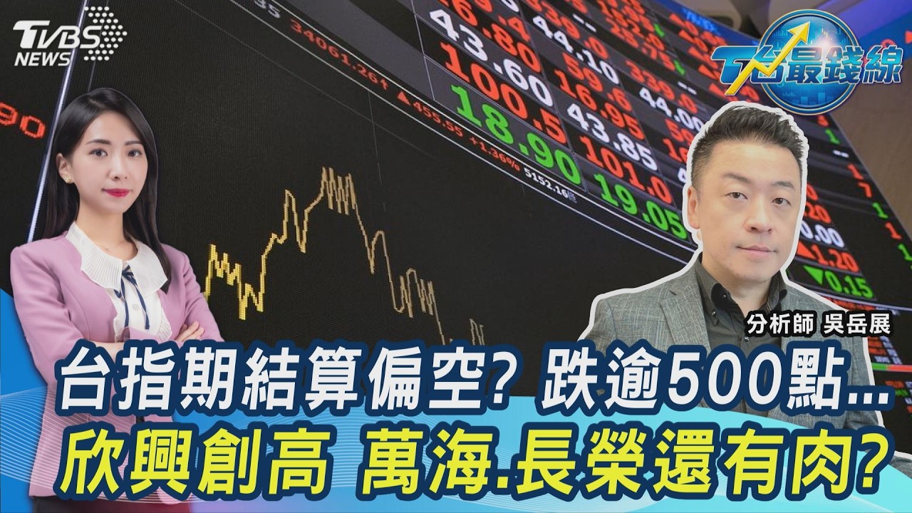台指期明結算! 提前壓低? 台股回測十日線 航海王重啟?PCB強勢點火 機器人有肉?