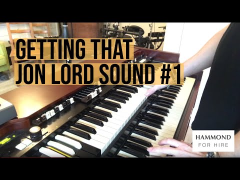That Hammond C3 Beast sound (Jon Lord - Deep Purple)