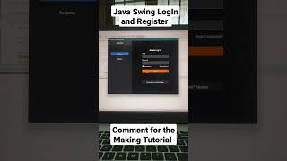 LogIn and Register GUI using Java Swing #java #swing #javaswing #login #uidesign #schoolmanagement