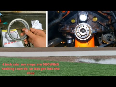 rear main seal seal replacement in a 5.7 Chevy small block