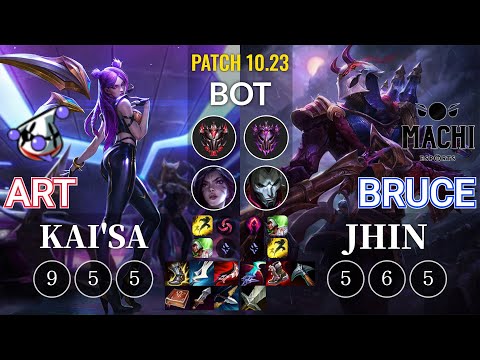 RJ Art Kai'Sa vs MCX Bruce Jhin Bot - KR Patch 10.23